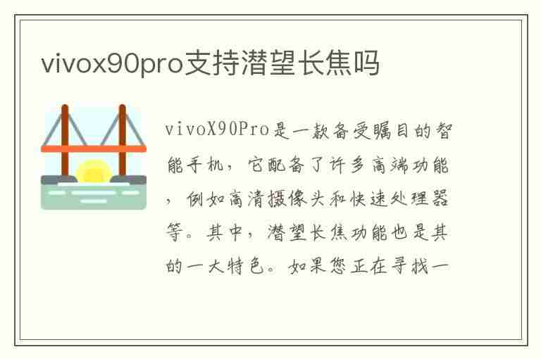 vivox90pro支持潜望长焦吗